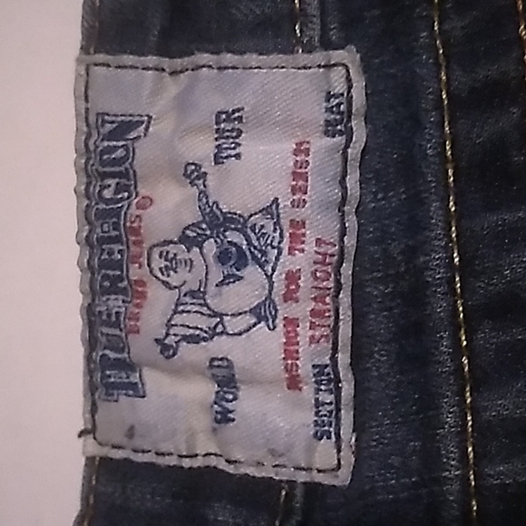 Womens True Religion Rainbow Horseshoe Straight Leg Jeans 23 - Picture 4 of 9